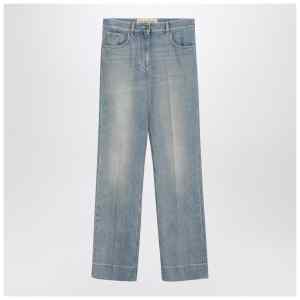 Valentino Light blue washed-effect jeans