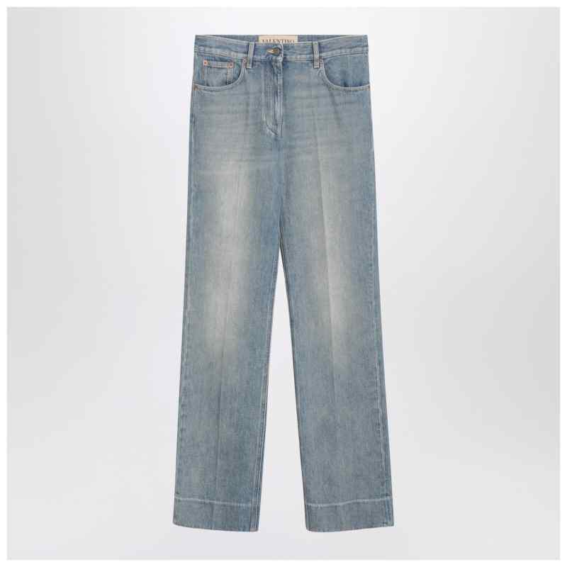 Valentino Light blue washed-effect jeans, theFeinheit