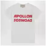 Valentino White T-shirt with Apollon/Dionysus print