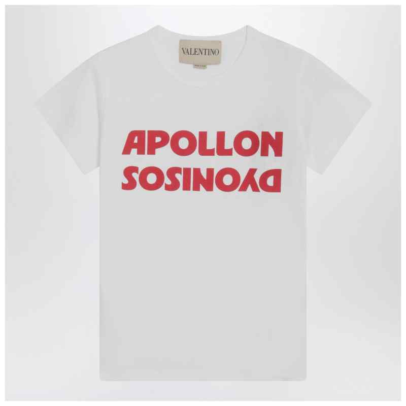 Valentino White T-shirt with Apollon/Dionysus print, theFeinheit