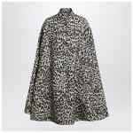 Valentino Animal-print wool cape