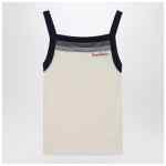 Top with Chez Valentino embroidery in wool