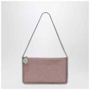 Stella McCartney Falabella Pink Clutch Shoulder Bag with Rhinestones