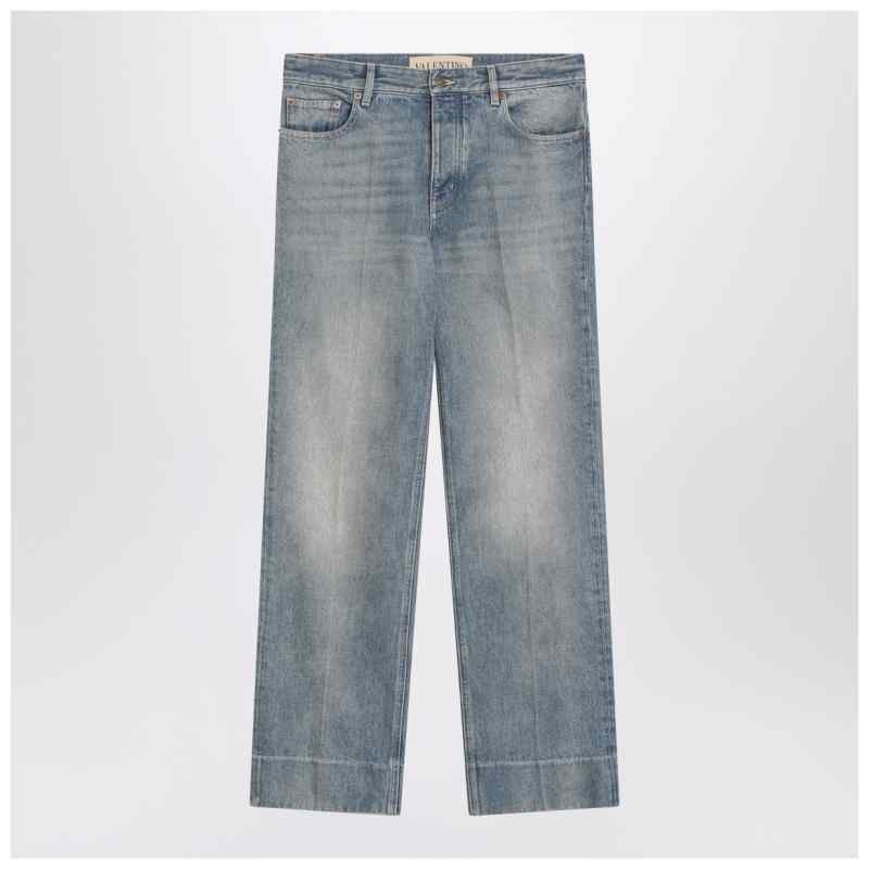 Valentino Medium blue washed-effect jeans, theFeinheit