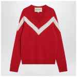 Valentino Red sweater with Vlogo on bow