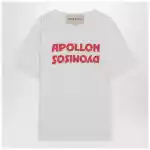 Valentino White T-shirt with Apollon/Dionysos print