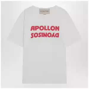 Valentino White T-shirt with Apollon/Dionysos print