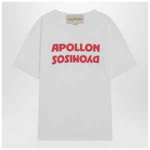 Valentino White T-shirt with Apollon/Dionysos print