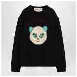 Valentino Black sweater with Le Chat de la Maison patch