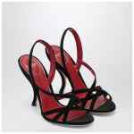 Valentino Garavani Fetishique black velvet sandal