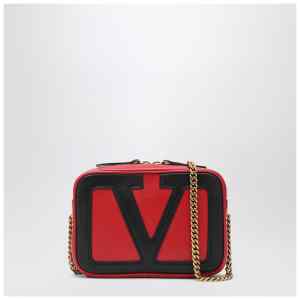 Valentino Garavani Viva Superstar chain belt bag red/black