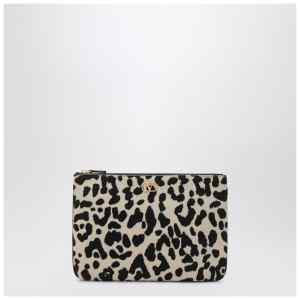 Valentino Garavani Animal-print pony-effect VLogo Signature pouch