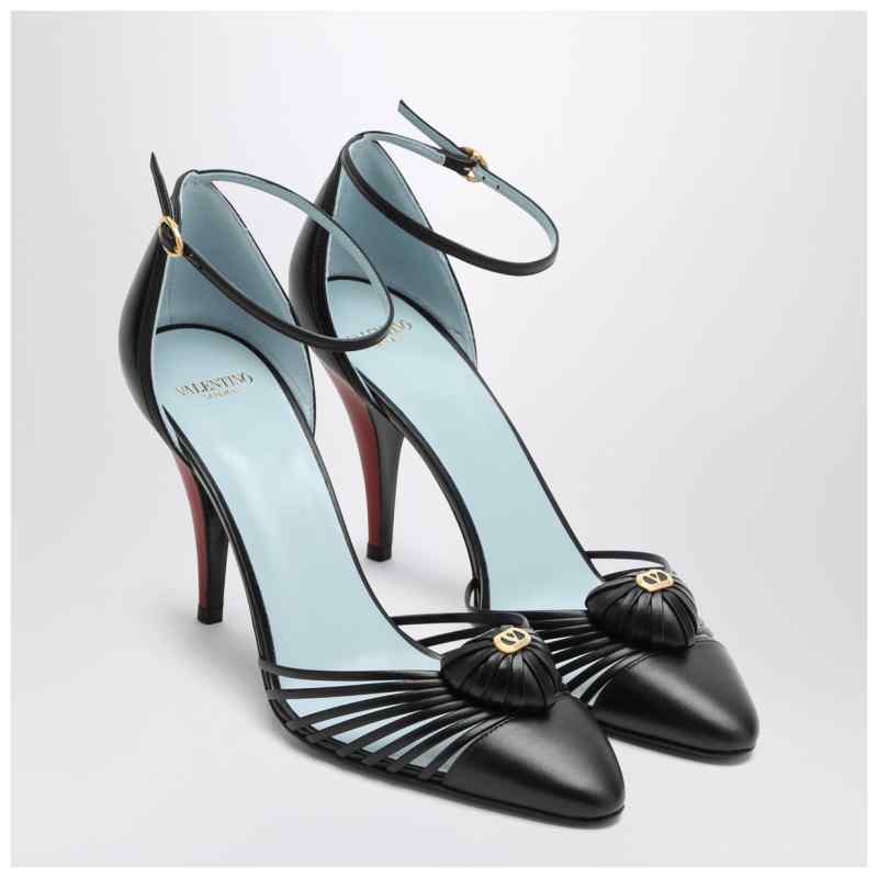 Valentino Garavani D&eacute;collet&eacute; VG Sandal Royal black, theFeinheit