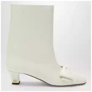 Valentino Garavani Ivory Bowow ankle boots