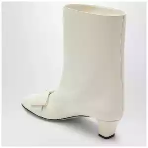 Valentino Garavani Ivory Bowow ankle boots