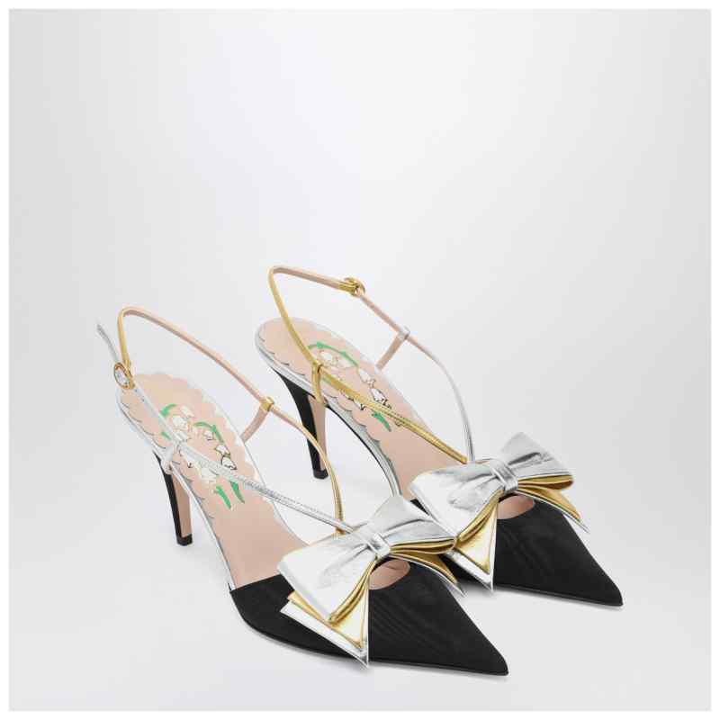 Valentino Garavani Slingback Bowow pumps black with bow, theFeinheit