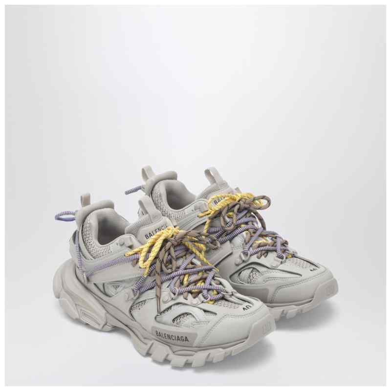 Balenciaga Track Trail sneakers in yellow, purple, brown and black, theFeinheit