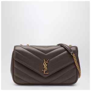 Saint Laurent Medium LouLou grey leather bag