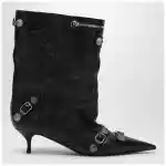 Balenciaga Cagole Wide black ankle boot