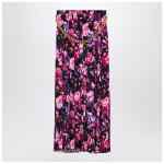 Balenciaga Long pleated floral skirt