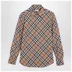 Burberry Check pattern wool blend shirt