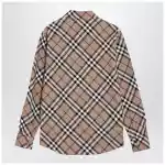 Burberry Check pattern wool blend shirt