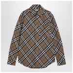 Burberry Beige Check Cotton Shirt