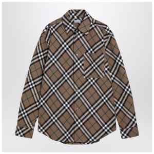 Burberry Beige Check Cotton Shirt