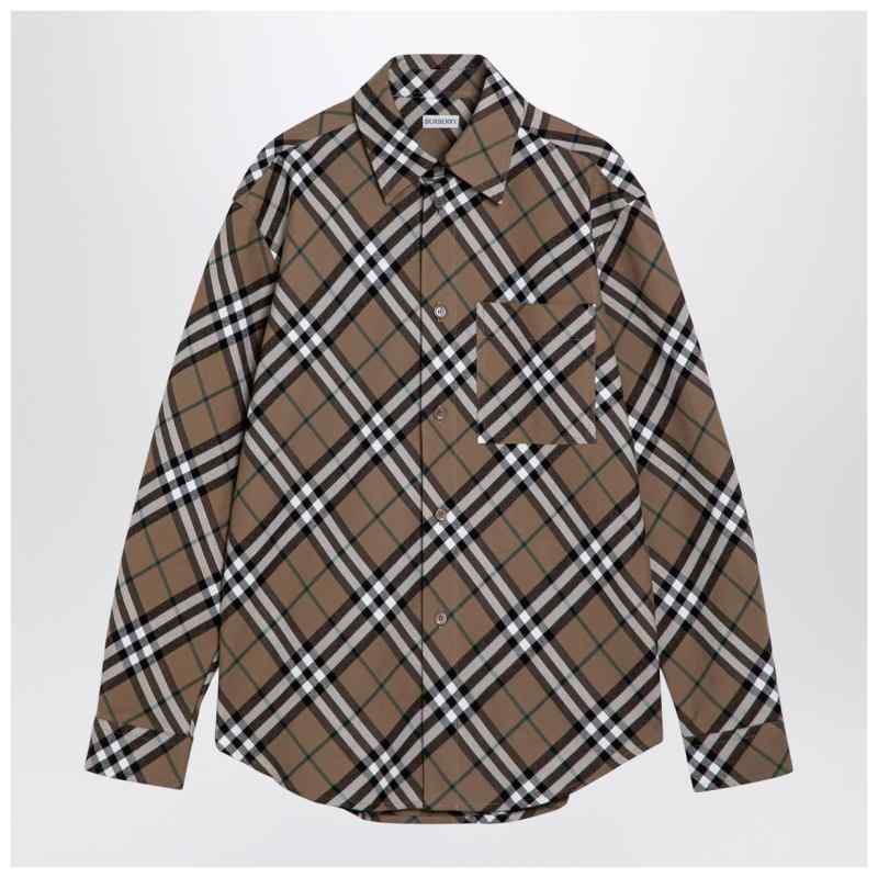 Burberry Beige Check Cotton Shirt, theFeinheit