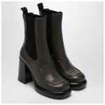 Burberry Chelsea Wedge boot in dark green leather