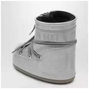 Moon Boot Silver Icon Low boots with glitter