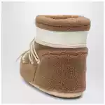 Moon Boot Icon Low boot in camel teddy fabric