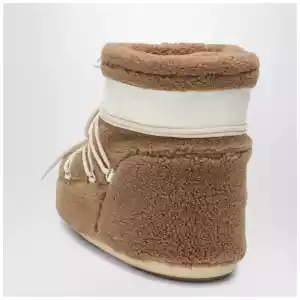 Moon Boot Icon Low boot in camel teddy fabric