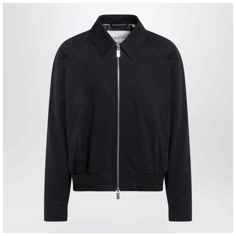 Burberry Harrington Jacket Navy Blue in Cotton Burberry Harrington Jacket Navy Blue in Cotton, theFeinheit