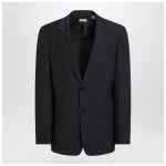 Burberry Navy blue wool blend jacket