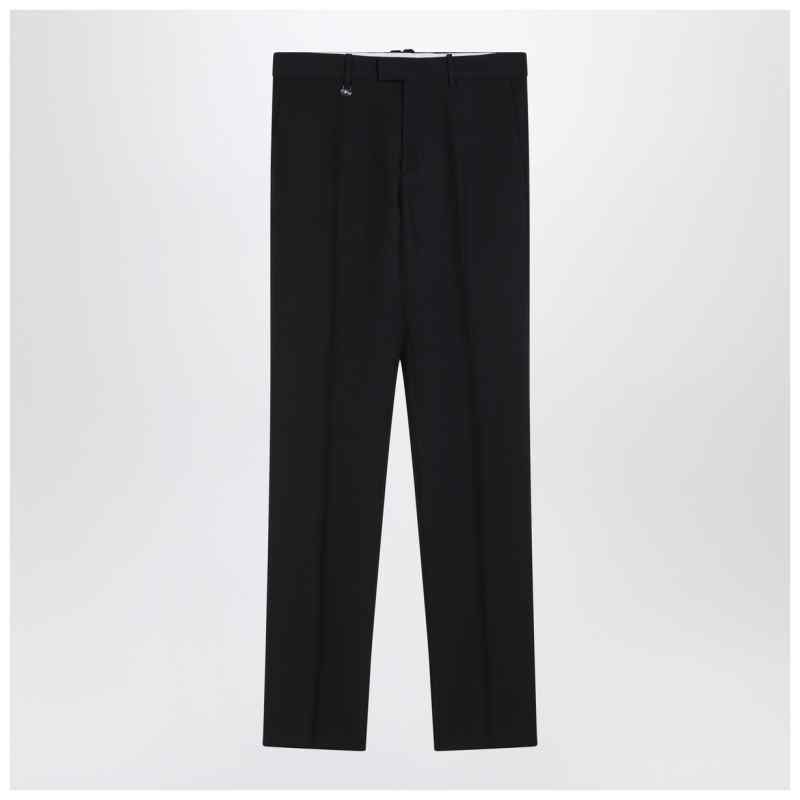 Burberry Classic navy blue wool blend trousers, theFeinheit