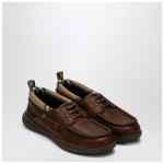 Burberry Brown Loafers with Check Trim