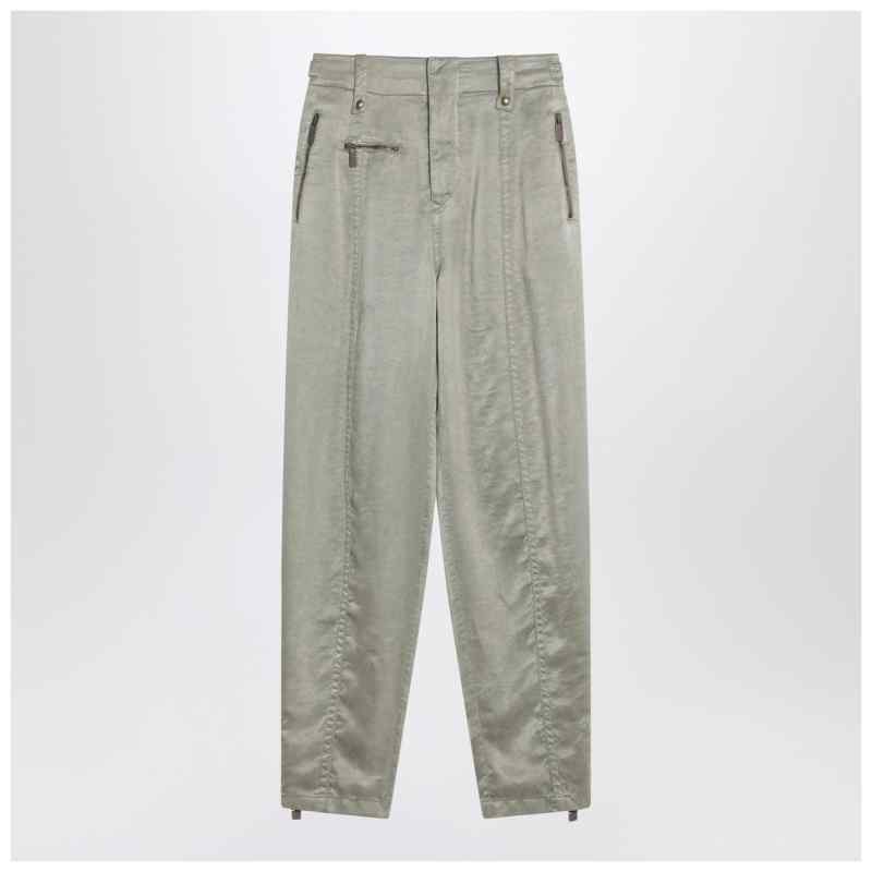 Burberry Trousers with B Shield emblem in lyocell, theFeinheit