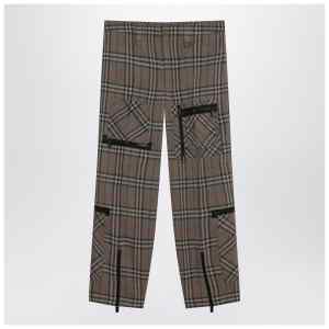 Burberry Cargo pants check pattern in silk blend