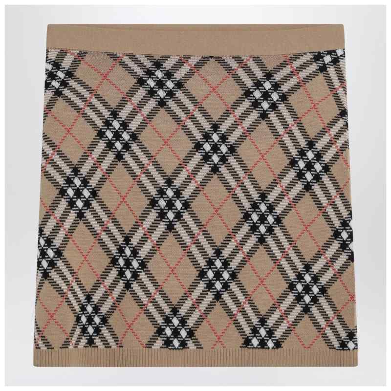 Burberry Wool and mohair blend check mini skirt, theFeinheit