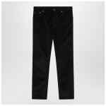 Burberry Dark blue cotton corduroy trousers
