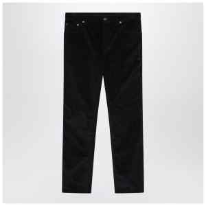 Burberry Dark blue cotton corduroy trousers