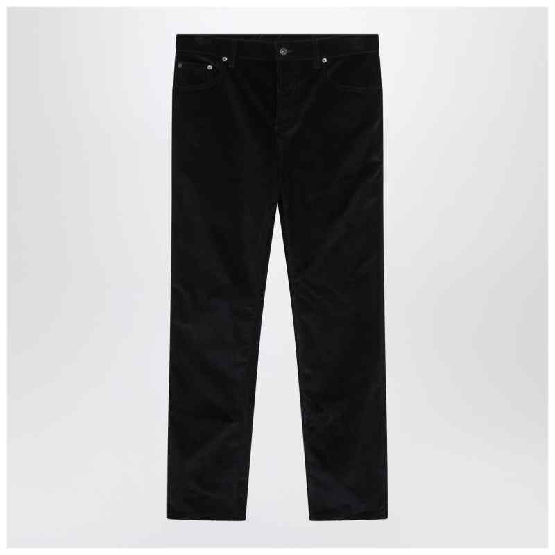 Burberry Dark blue cotton corduroy trousers, theFeinheit