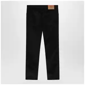 Burberry Dark blue cotton corduroy trousers
