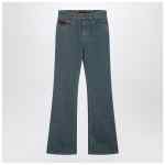 Burberry Mid-blue jeans with Check-pattern pocket