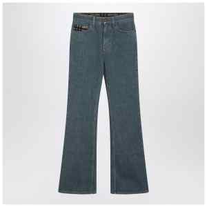 Burberry Mid-blue jeans with Check-pattern pocket