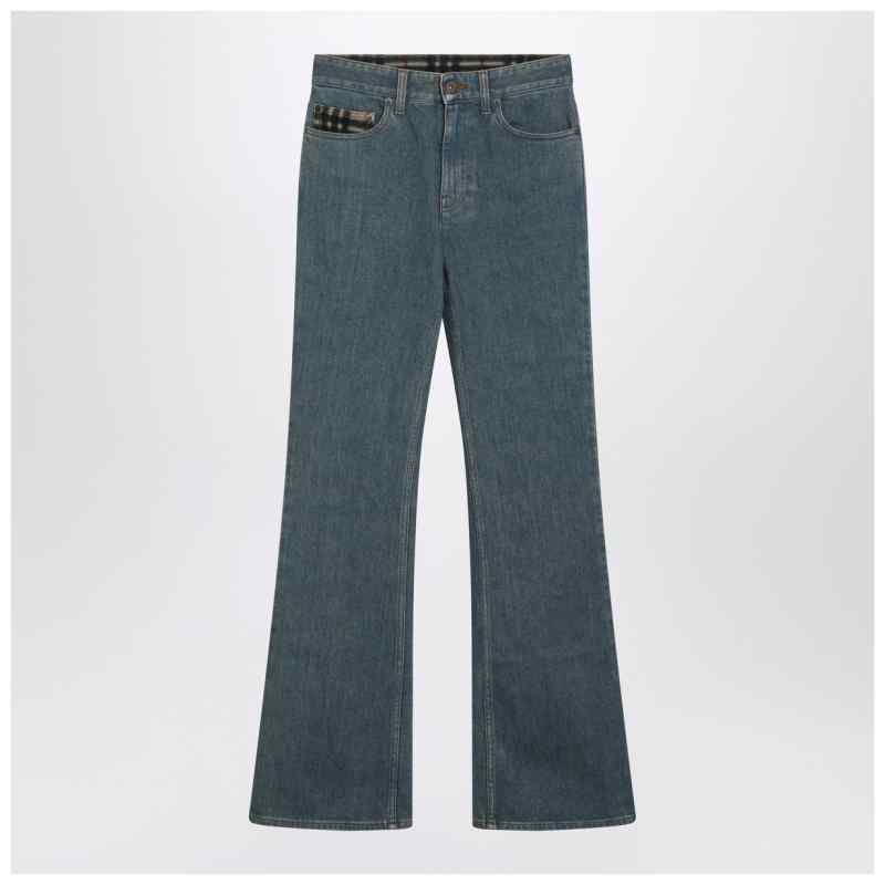 Burberry Mid-blue jeans with Check-pattern pocket, theFeinheit