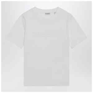Burberry White T-shirt with embroidered logo