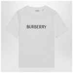 Burberry White T-shirt with logo print