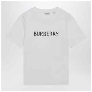 Burberry White T-shirt with logo print